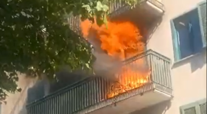 Incendio a Colico, intervento dei Vigili del Fuoco (video) Colico appartamento in fiamme