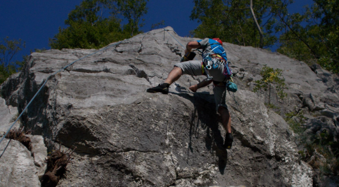 Riva e Cantù aprono una nuova via alla falesia Picètt sopra Lecco falesia Picett
