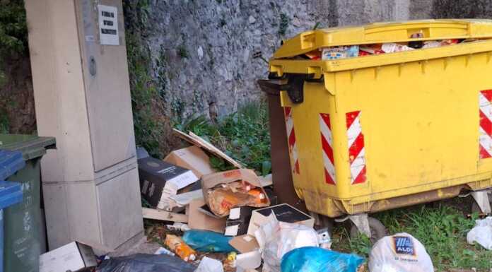 Rifiuti abbandonati e sacchi non conformi, segnalazioni da Falghera e Laorca