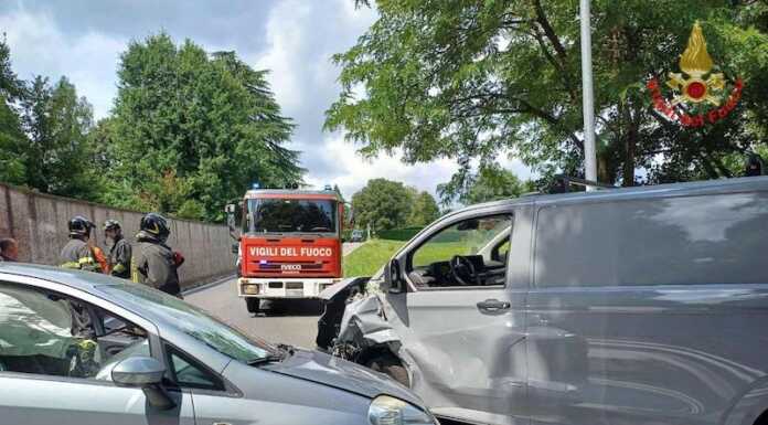 Merate. Incidente in via San Rocco, tre coinvolti