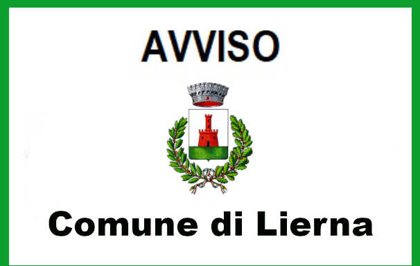 AVVISO – COMUNE DI LIERNA AVVISO COMUNE LIERNA