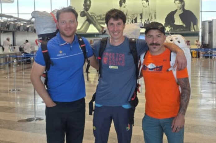 Marco Majori, Matteo Della Bordella, Tommaso Lamantia in partenza per la Patagonia
