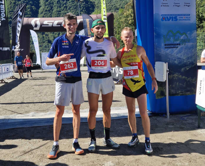 Val Taleggio corsa in motagna skyrace (1) Il podio maschile