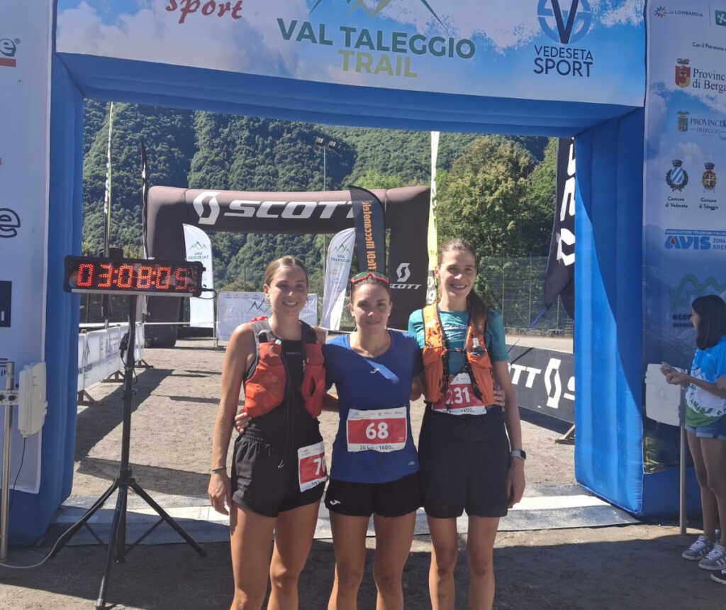Il podio femminile della Val Taleggio Trail 2025
