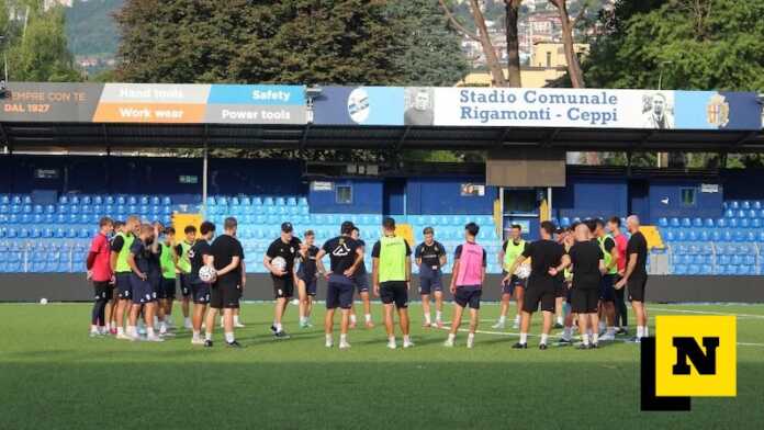 calcio lecco-allenamento aperto