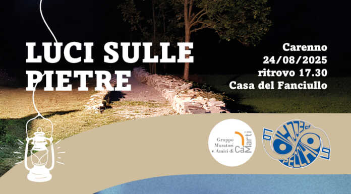 Carenno. “Luci sulle Pietre” con l’associazione Gruppo Muratori e Amici di Ca’ Martì