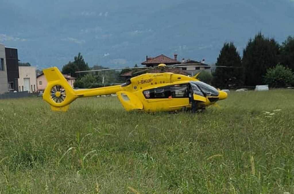 Uno dei due elisoccorsi