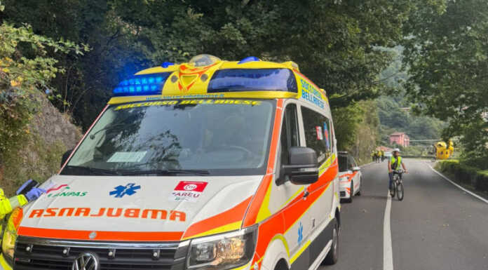 Dorio. Scontro auto moto sulla SP72, ferito centauro di 24 anni Soccorso Bellanese