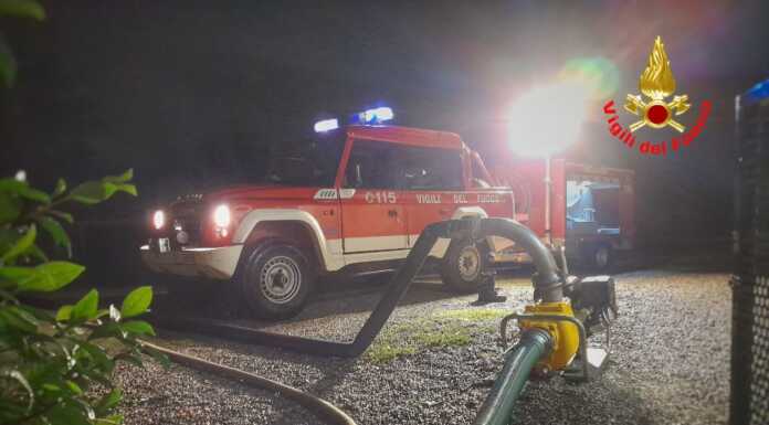 Maltempo sul Lecchese, nella notte oltre 25 interventi per i Vigili del fuoco