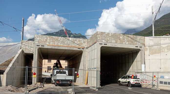 Mandello. Riapre stasera il sottopasso di via Parodi sottopasso via Parodi Mandello