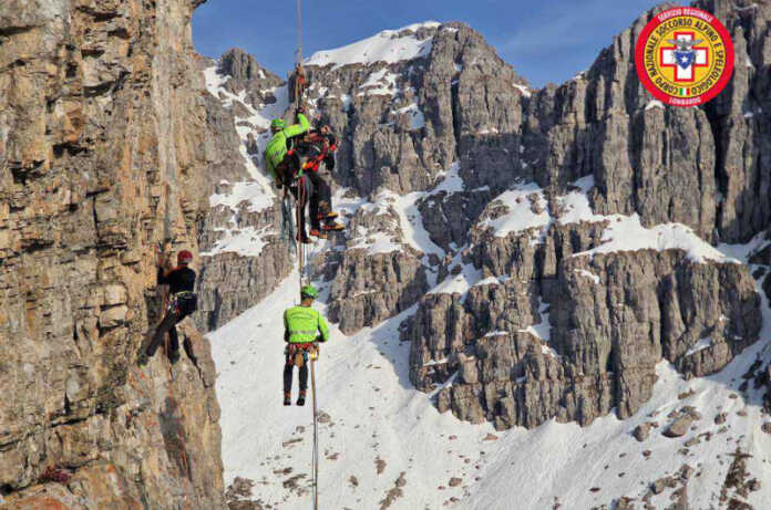 CNSAS parete 01 soccorso alpino