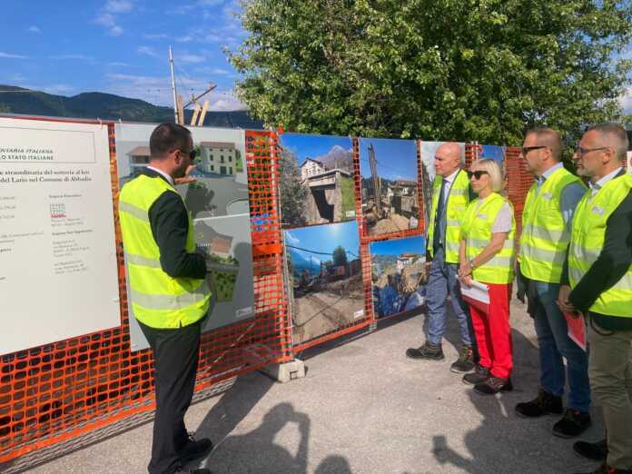 Ferrovia lavori Lecco Colico Bellano Abbadia Mandello Lierna Regione 2025 (2) Ferrovia Milano Tirano sopralluogo Lecco Abbadia Mandello Lierna Bellano