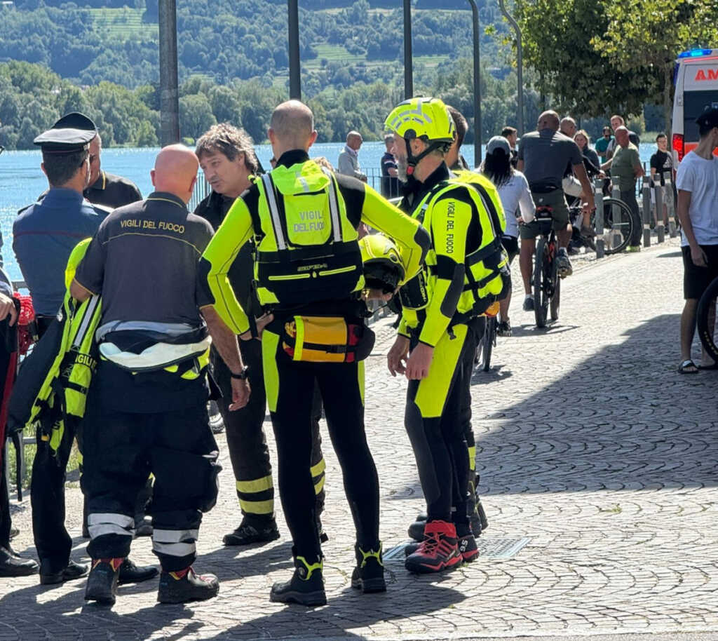 Olginate salvataggio uomo lago 2025