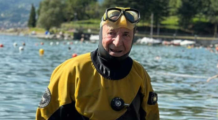 Addio a Rinaldo Marcelli, il decano dei sub del lago di Como