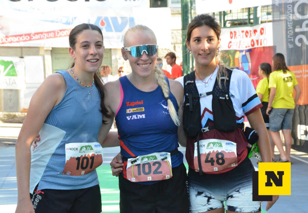 Runvinata 2025 Podio femminile Percorso Rosso