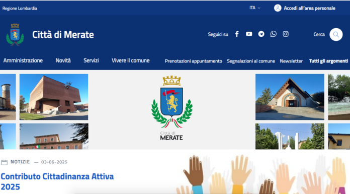 Merate, da oggi online il nuovo sito istituzionale bando Pnrr