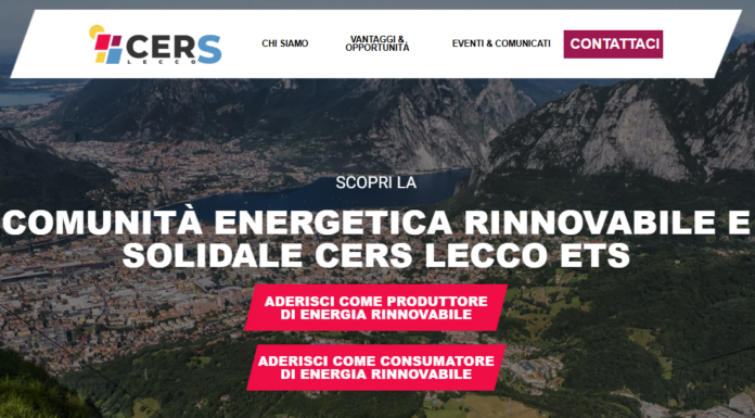 Cers Lecco ETS rinnova logo e sito per spiegare la transizione energetica