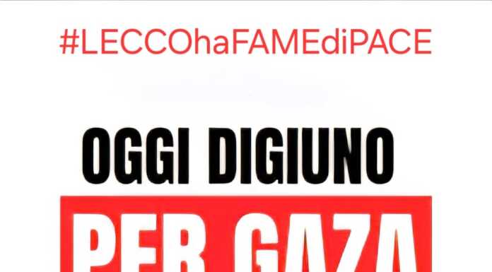 Merate aderisce allo sciopero della fame a staffetta per Gaza