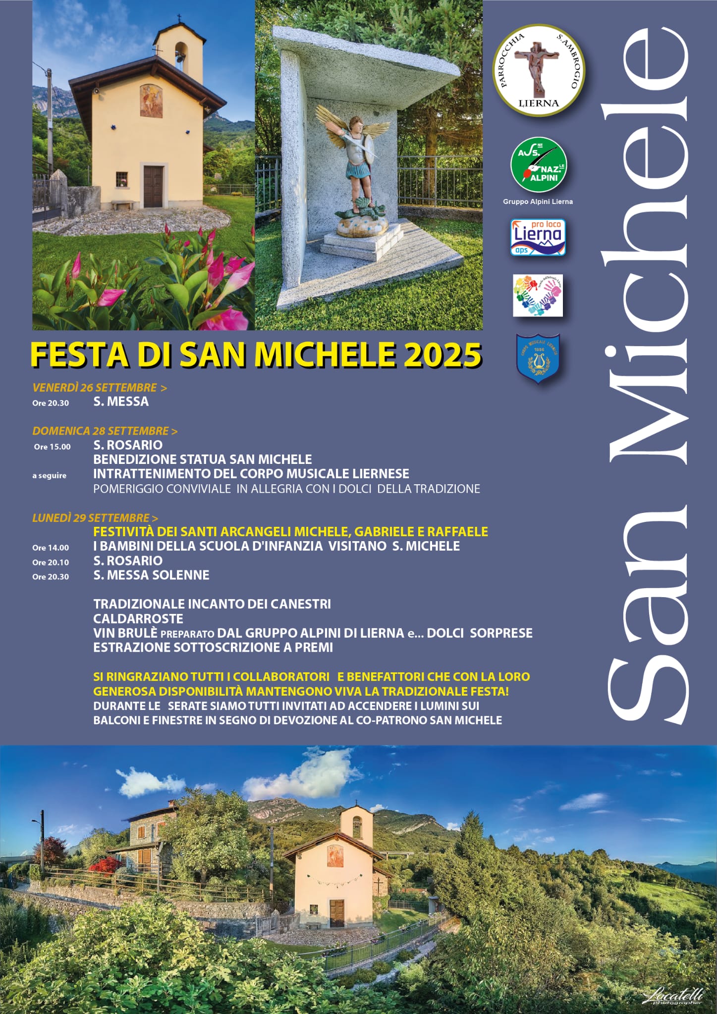 Locandina Festa San Michele Lierna
