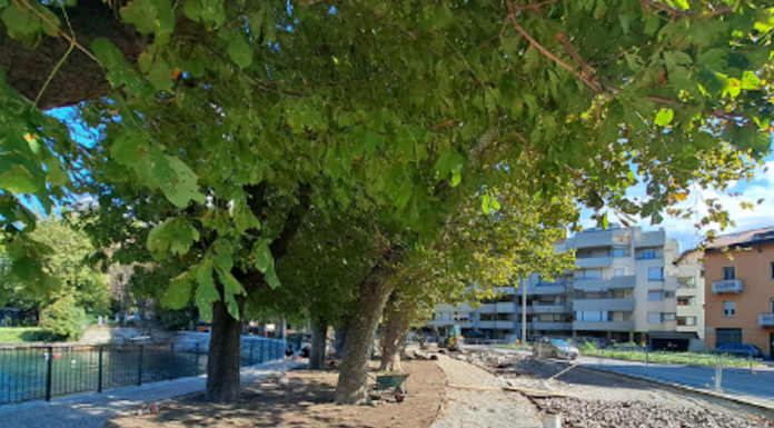 Lavori in città, riqualificata la pista di atletica al Bione, in lungolago si lavora alla Malpensata