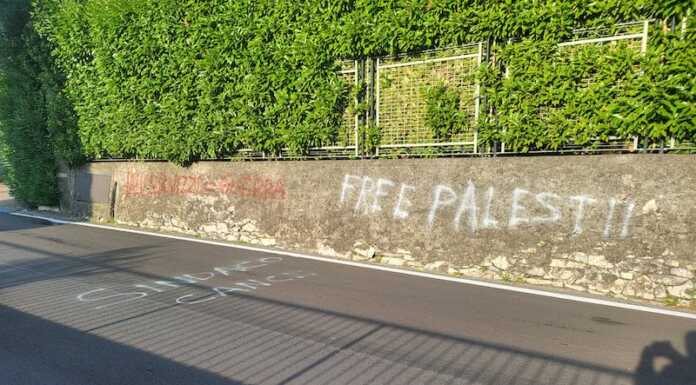 Pescate. Scritte pro Palestina e contro l’azienda Invernizzi, indagini in corso scritte invernizzi presse pescate-palestina