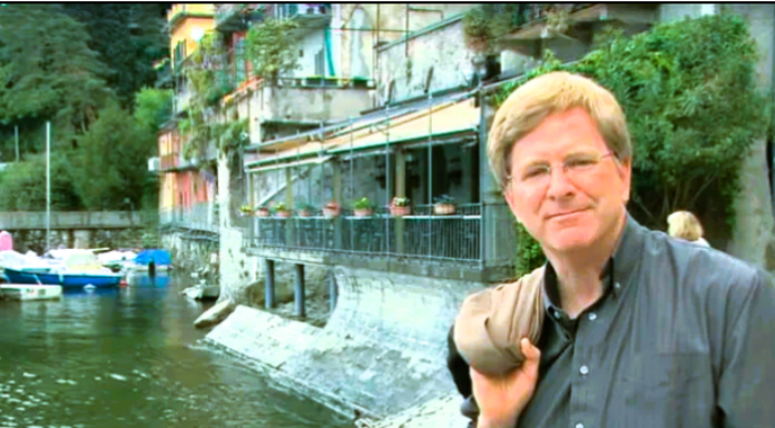 Lago. Rick Steves riceve il titolo di “Ambasciatore di Varenna nel Mondo” Rick Stevens