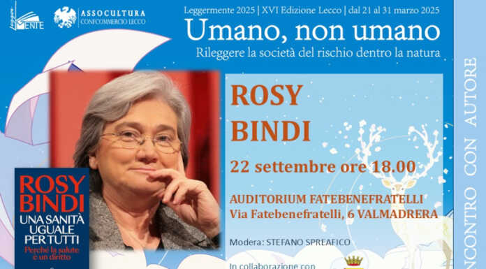 Leggermente. A Valmadrera si parla di salute e sanità con Rosy Bindi
