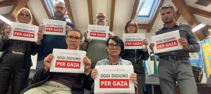 sciopero della fame-gaza-dolzago-2025 sciopero della fame-gaza-dolzago