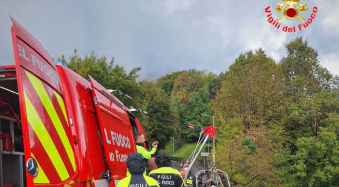 Giornate di addestramento in Valsassina per i Vigili del Fuoco di Lecco