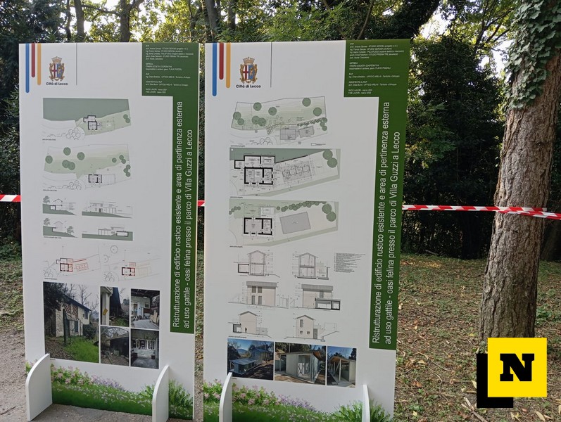 Lecco inaugurazione gattile comunale Parco Villa Guzzi