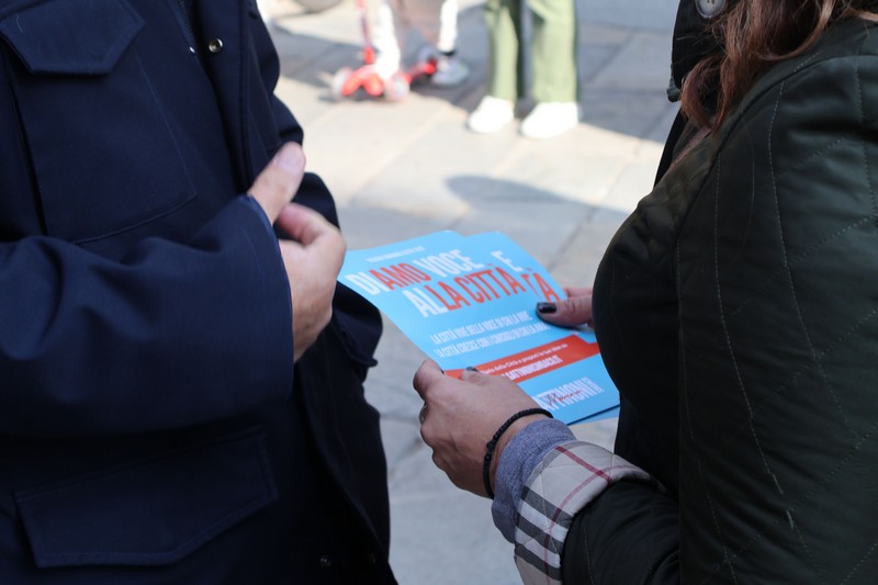 Elezioni centrosinistra coalizione gazebo via roma