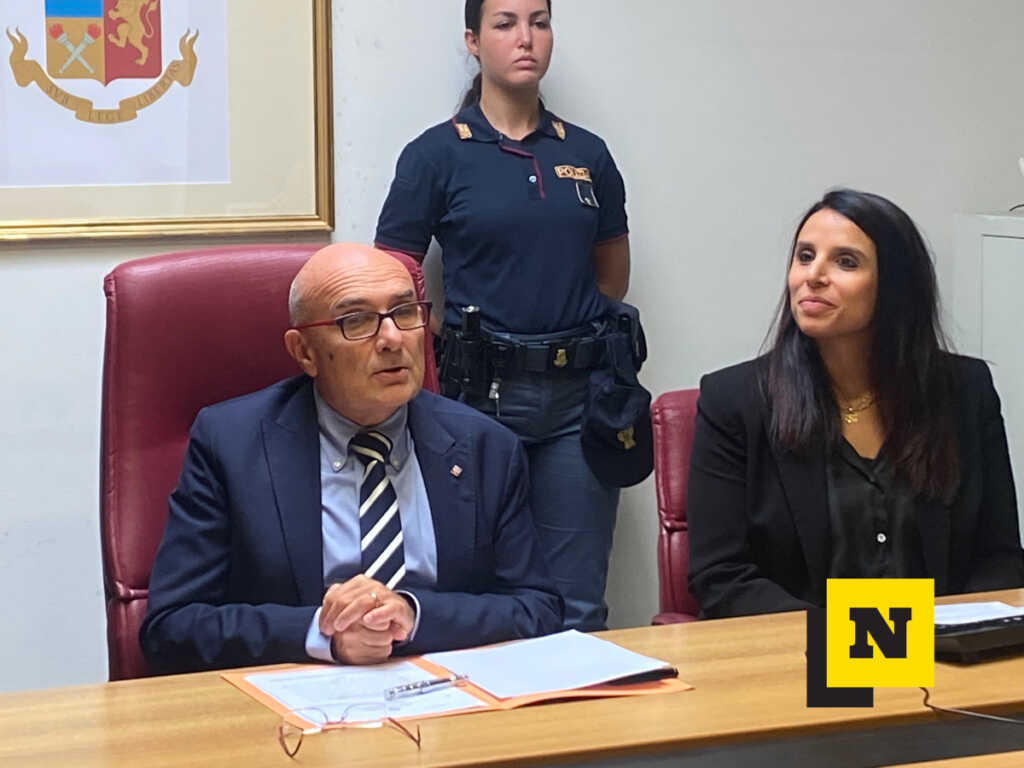 Da sinistra, il Procuratore Ezio Domenico Basso e il Commissario Capo Simona De Luca Comandante della Squadra Mobile