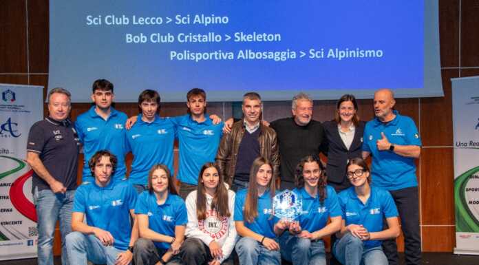 La Fisi Alpi Centrali premia lo Sci Club Lecco, come prima società civile per lo Sci Alpino Sci Club Lecco