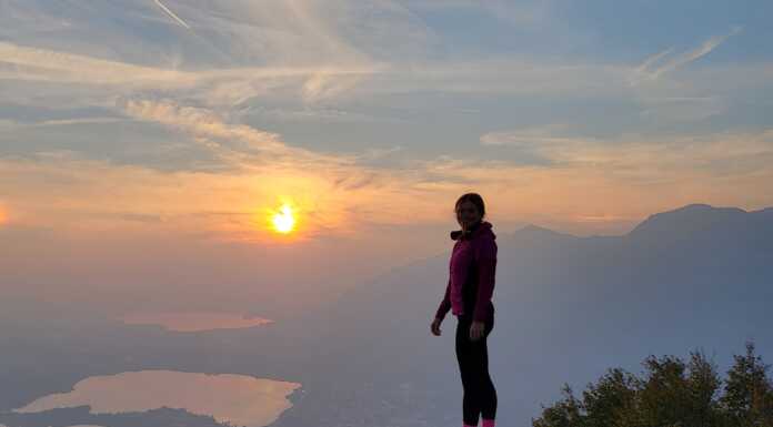 Tramonto e luna piena: spettacolo d’autunno dal Monte Barro