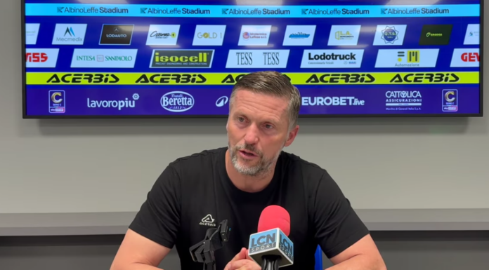 Serie C. Mister Valente sulla vittoria di Zanica: “I ragazzi hanno reagito bene” Federico Valente, Calcio Lecco