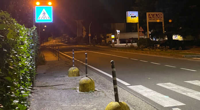 Ballabio. Realizzato un nuovo attraversamento pedonale luminoso in via Provinciale