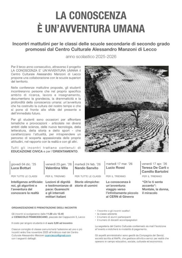 "La conoscenza è un'avventura umana" - Locandina 3^ Edizione