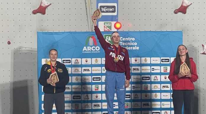 Arrampicata, Colli trionfa ai Campionati Italiani Speed: è il 4 ° titolo nazionale