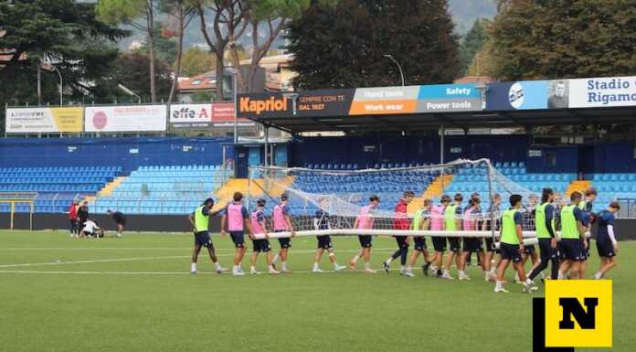 Calcio Lecco. Allenamento aperto in vista del big match contro il Brescia