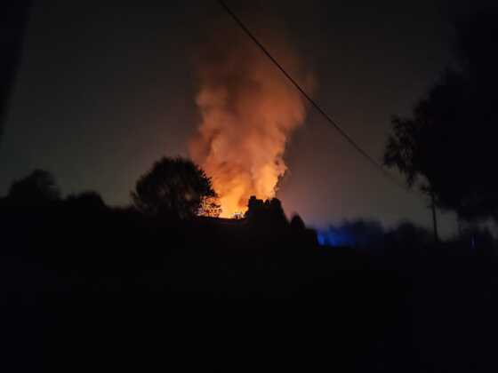 incendio monastero Bernaga