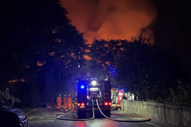 incendio monastero Bernaga