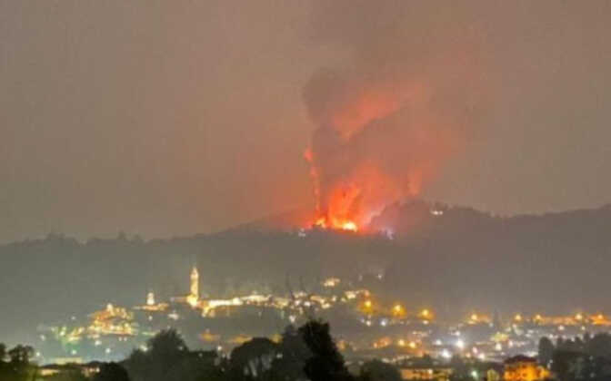 incendio monastero Bernaga