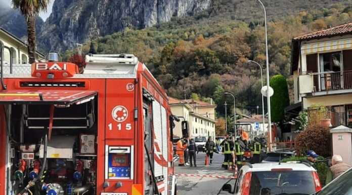 Bonacina, Vigili del Fuoco al lavoro per una fuga di gas fuga di gas-bonacina-vigili del fuoco