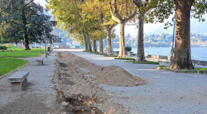 Lungolago. Completate le indagini per la bonifica da ordigni bellici: esito negativo