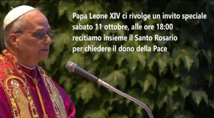 Lecco si unisce alla Giornata di digiuno e preghiera per la pace indetta da Papa Leone XIV