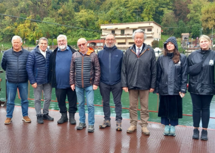 parco-adda-nord-delegazione-francese Il vice-presidente Ignazio Ravasi (il terzo da sx) con la delegazione