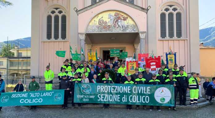Colico celebra i 20 anni dell’Unità di Protezione Civile degli Alpini