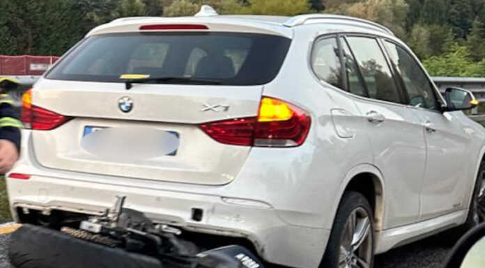 SS36. Scontro auto-moto all’altezza di Suello, lunghe code verso Lecco