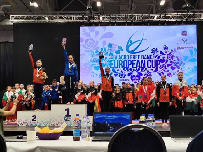 Eleonora pormeli campionessa europea Acrodance 5 cat ginnastica archè calolzio