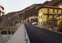 SP72, il cantiere di Olcio verso la conclusione: ripristinato il doppio senso di marcia Lungolago olcio sp72 secondo lotto